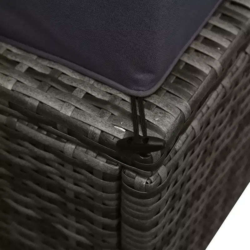 Set di divani Outsunny a 6 pezzi in rattan PE da esterno, set di mobili da conversazione componibili in vimini per patio con cuscini e tavolino da caffè