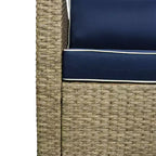 Set di divani Outsunny a 6 pezzi in rattan PE da esterno, set di mobili da conversazione componibili in vimini per patio con cuscini e tavolino da caffè