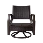 Set Kinger Home Lark da 3 pezzi con braciere a propano in vimini e telaio in alluminio