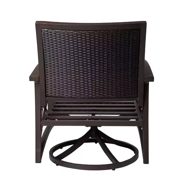 Set Kinger Home Lark da 3 pezzi con braciere a propano in vimini e telaio in alluminio