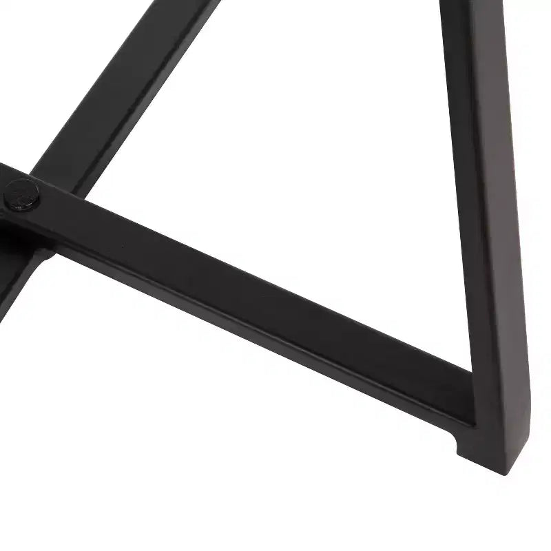Tavolino rotondo in legno con base a X
