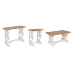 Consolle in legno con gambe curve