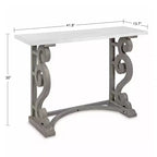 Consolle in legno con gambe curve