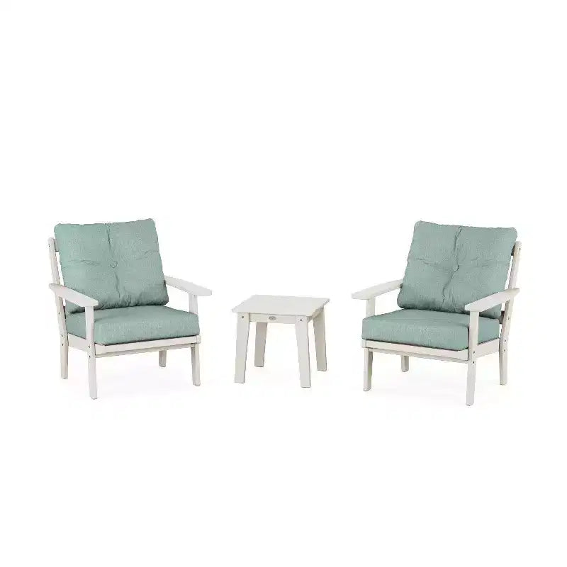 Set conversazione da esterno a tre pezzi POLYWOOD Prairie Deep Seating